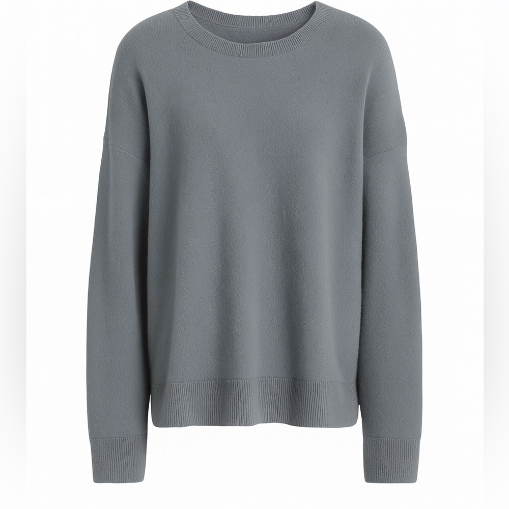 Vince Blue Slate Grey Crewneck Cashmere Sweater – Size L/G – Relaxed Fit